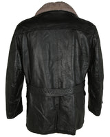 Vintage 50s Aviation Transport Style Leather Jacket - L