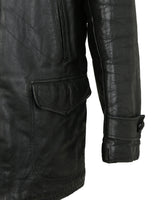 Vintage 50s Aviation Transport Style Leather Jacket - L