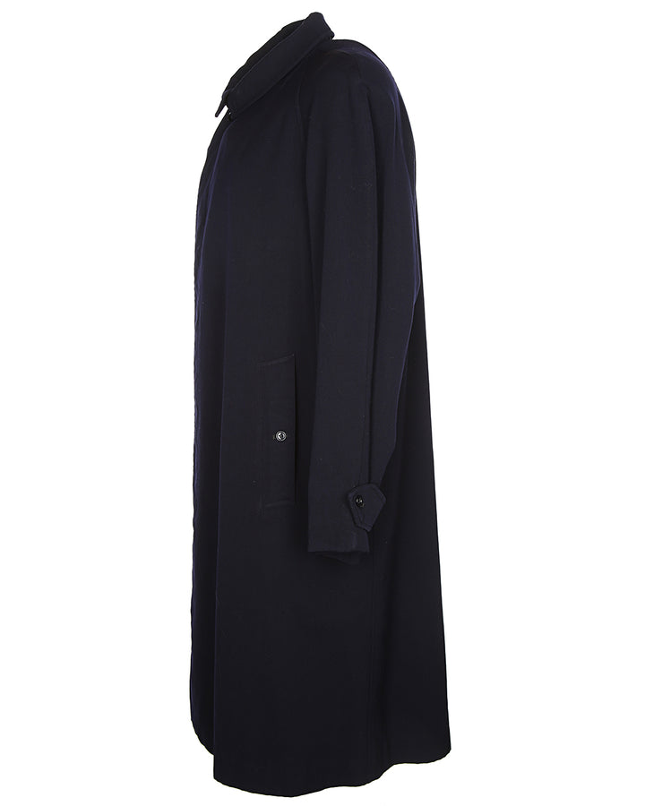 Rare Vintage 70s Burberry Wool Gabardine Raglan Sleeve Coat L