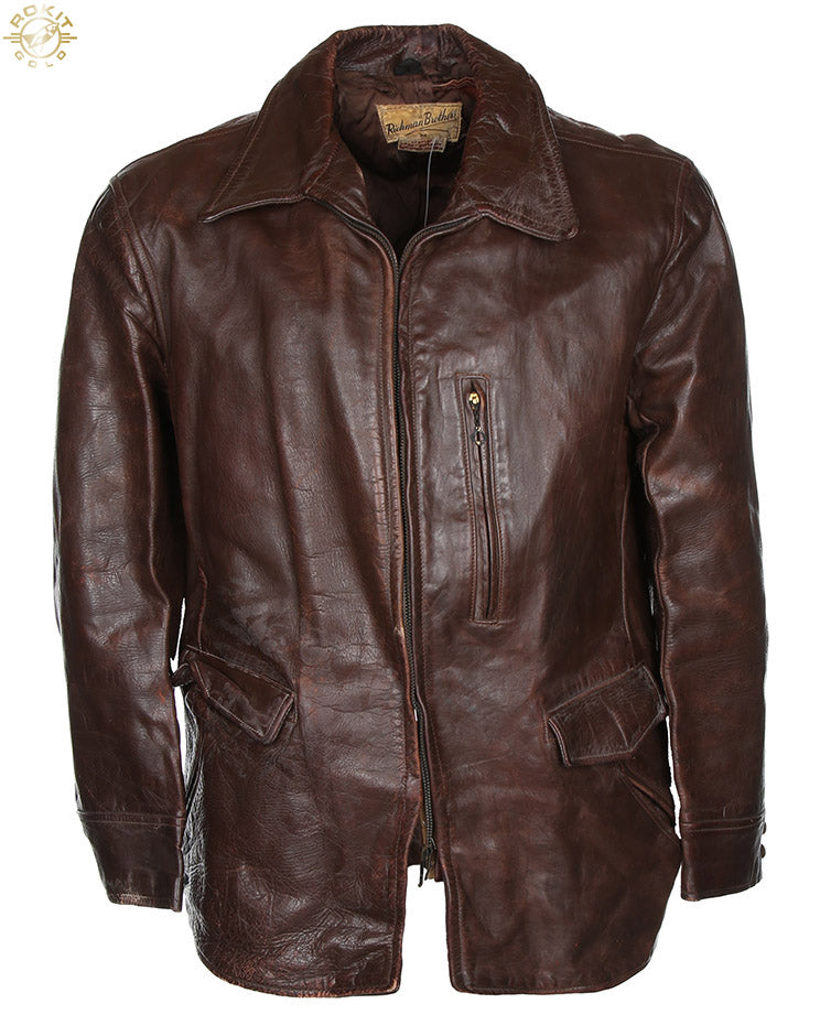 Late 40s Richman Brothers Horsehide Leather Jacket - M