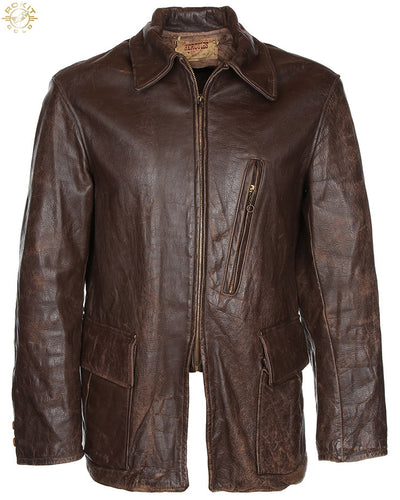 Late 40s Sears Roebuck Hercules Leather Jacket - S