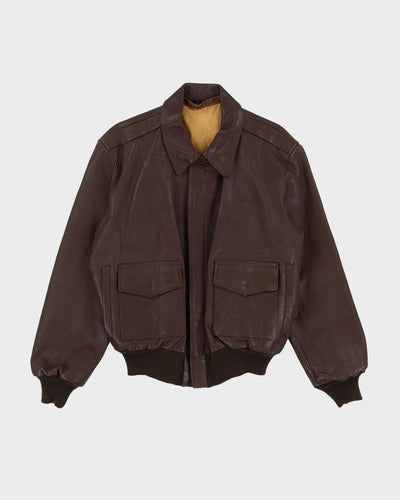 Bespoke Leather A2 Style Flight Jacket - M / L