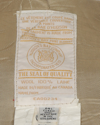60s Wool Hudson Bay Overcoat - L