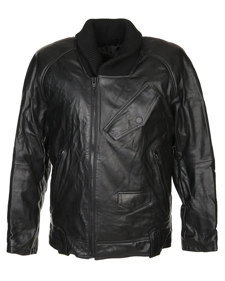 Alexander Wang X H&M Unworn Black Leather Biker Jacket - S