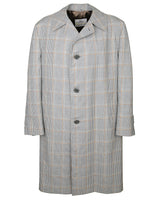 70s Aquascutum Check Overcoat - XL