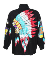 1990's Indian Inspired Sequinned Jacket - XL