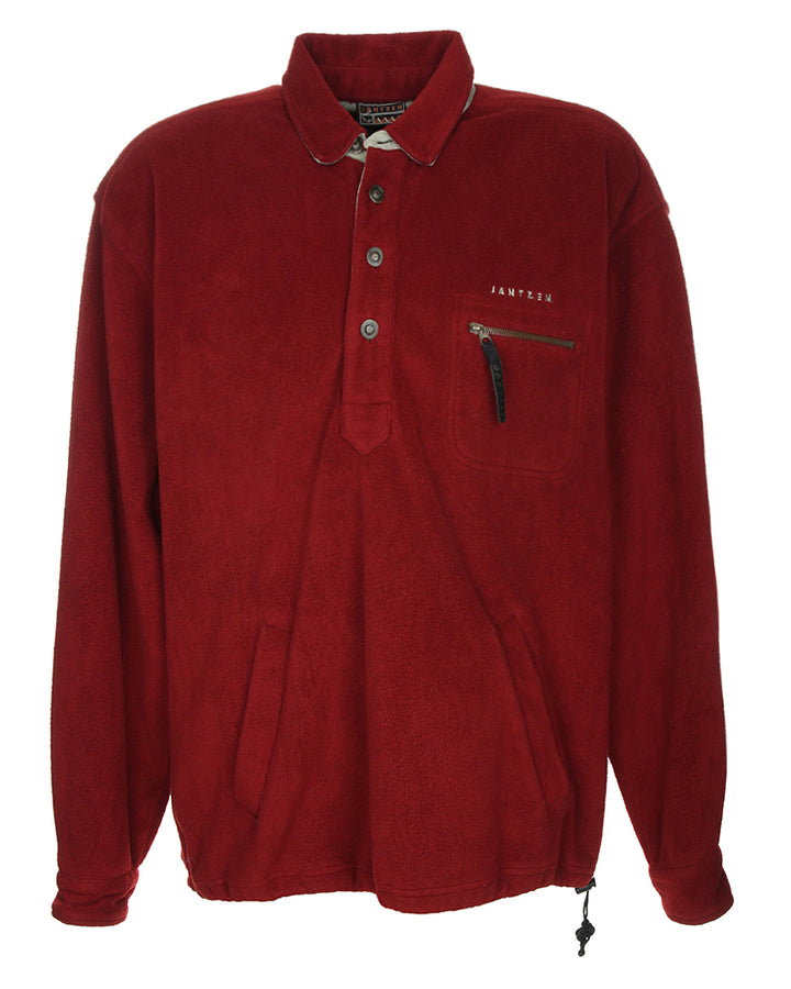 Jantzen Burgundy Fleece Sweatshirt - XXL