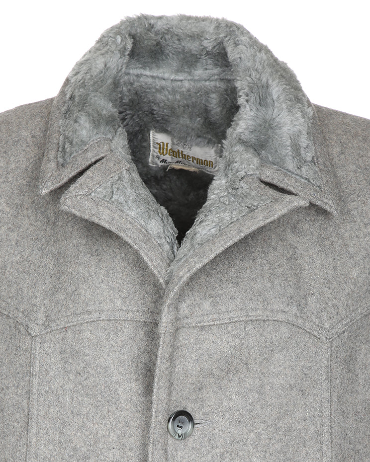 Vintage 70s Weatherman by Mac-Mor wool overcoat - L