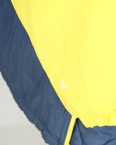 Vintage 90s Adidas panelled quilted jacket - XL