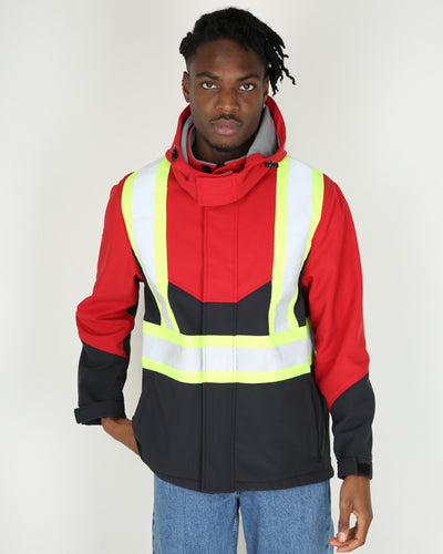 Vintage Hammill hi-vis hooded jacket - XL