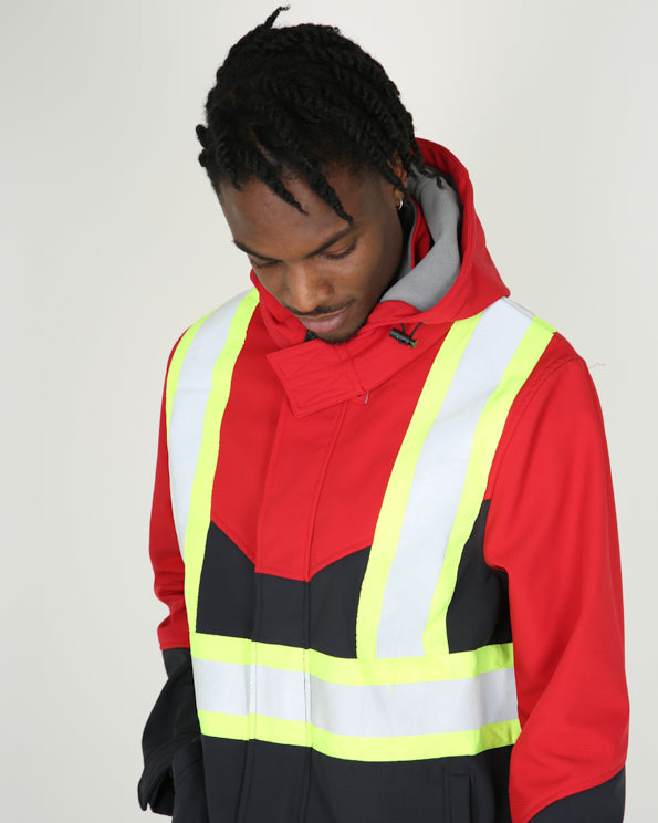 Vintage Hammill hi-vis hooded jacket - XL