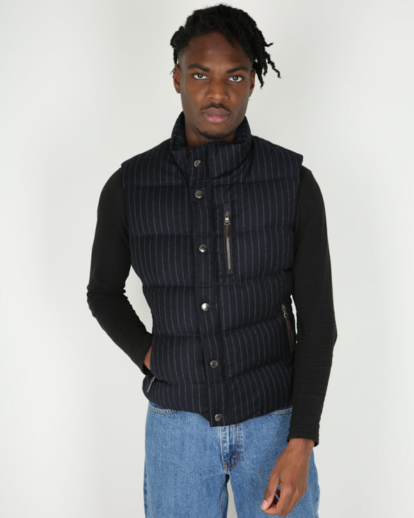 Vintage Hackett pinstripe wool gilet - S