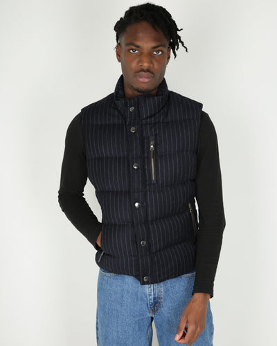 Vintage Hackett pinstripe wool gilet - S