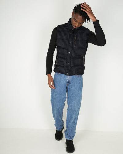 Vintage Hackett pinstripe wool gilet - S