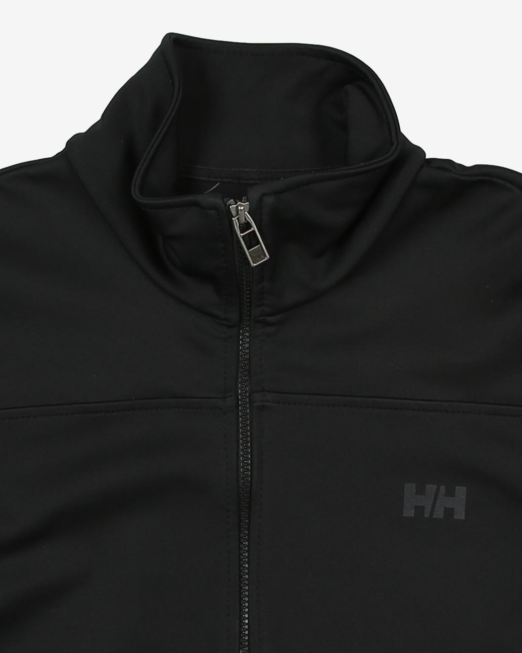 helly hansen black plain sports jacket - l