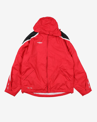 Umbro Red Hooded Jacket - M