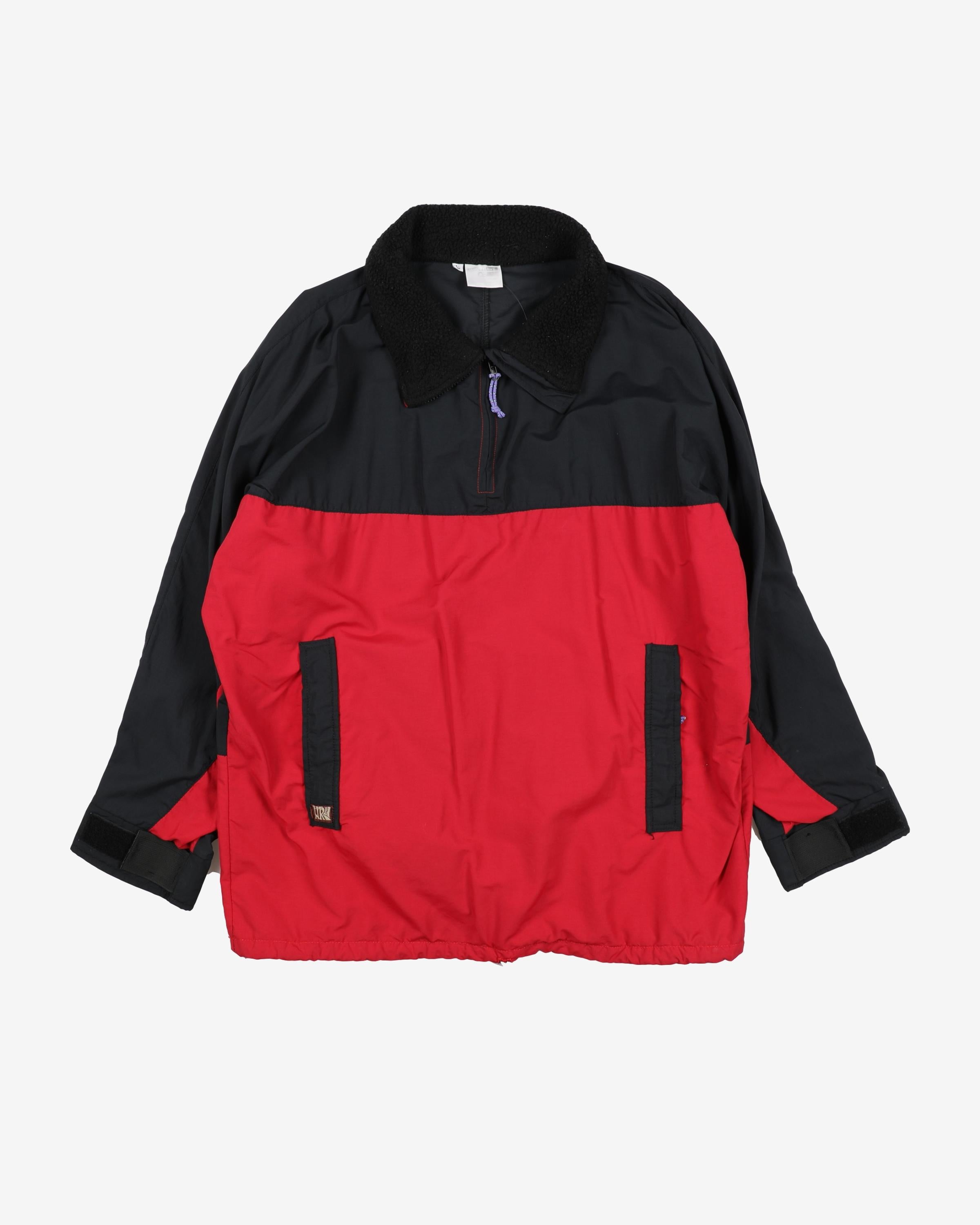 Vintage Red Wave Rave Jacket - L – Rokit