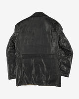 Vintage 1940s Original Clix Zipper Lined Leather Jacket - L