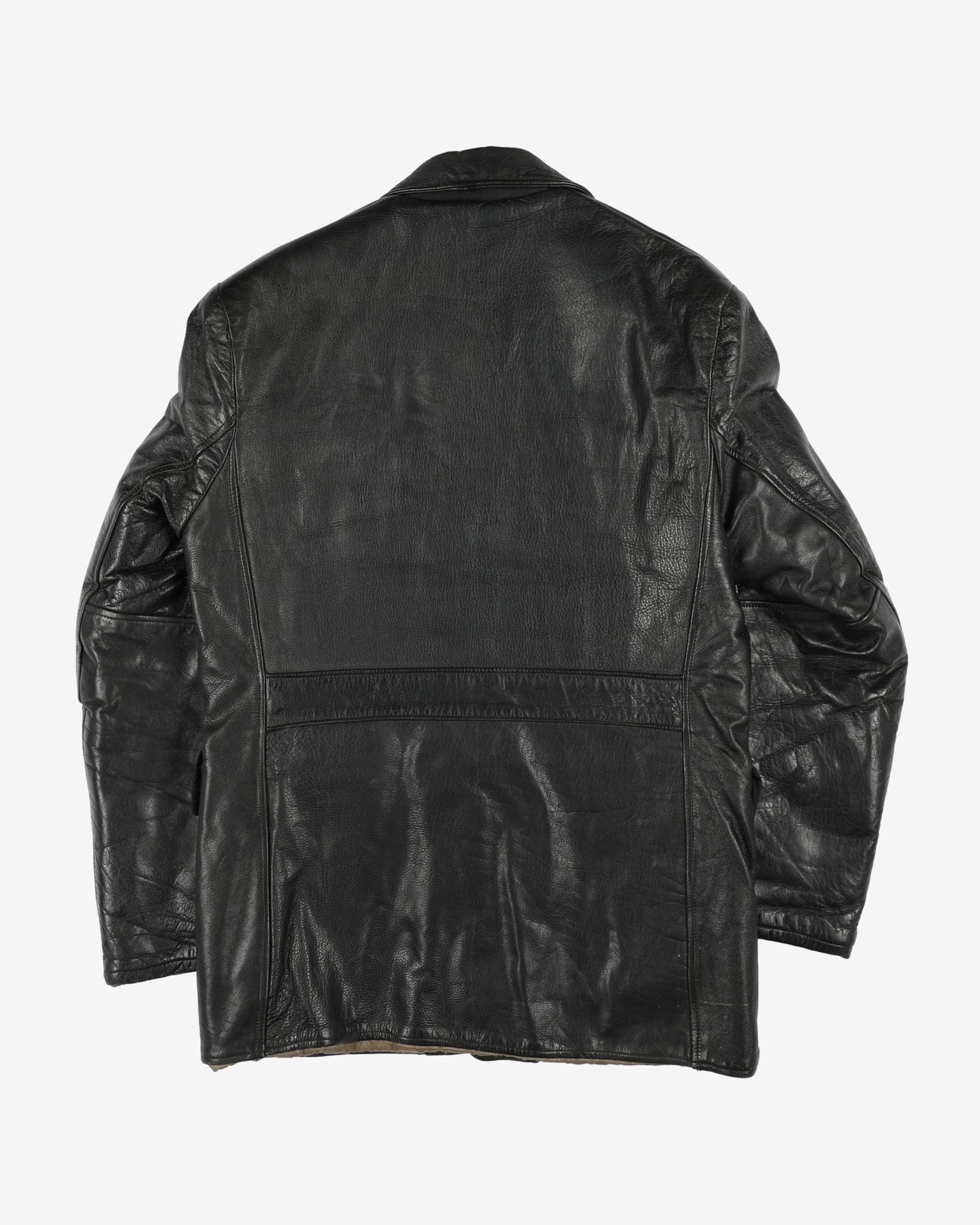 Vintage 1940s Original Clix Zipper Lined Leather Jacket - L – Rokit