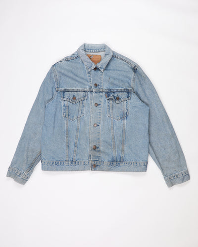 Vintage 80s Levi's Orange Tab Light Wash Denim Jacket - M