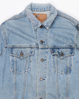 Vintage 80s Levi's Orange Tab Light Wash Denim Jacket - M