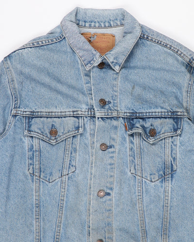 Vintage 80s Levi's Orange Tab Light Wash Denim Jacket - M