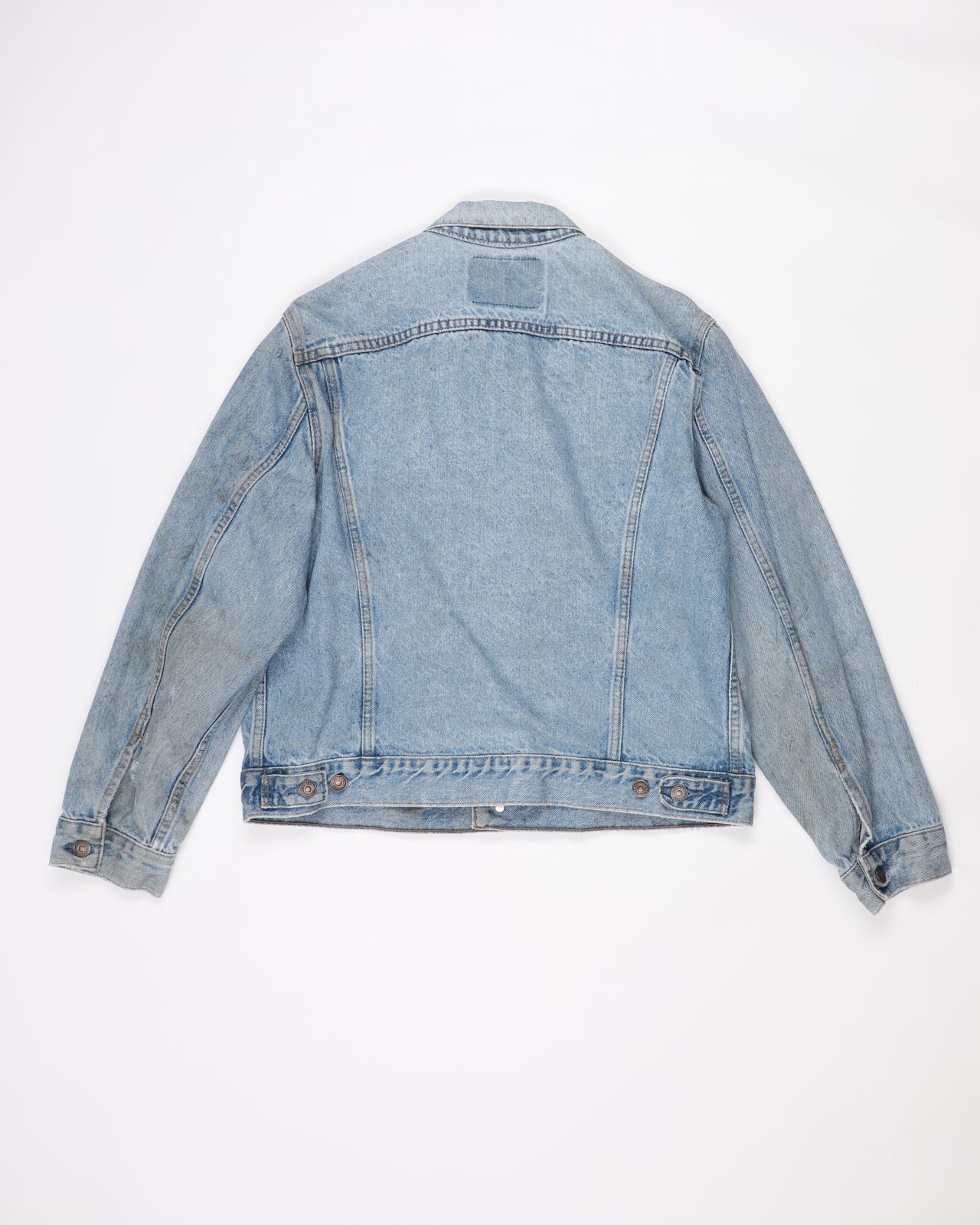 Vintage 80s Levi's Orange Tab Light Wash Denim Jacket - M