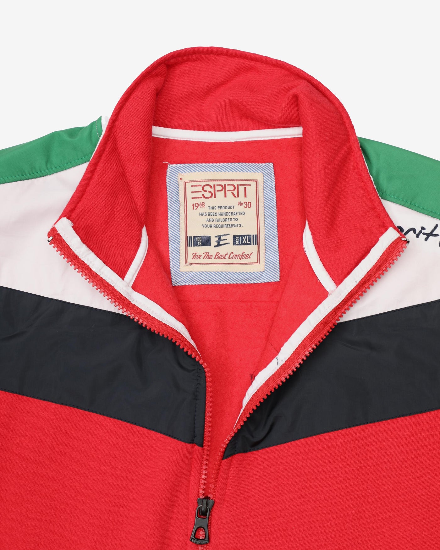 Vintage 90s Esprit Red Full Zip Track Jacket - XL