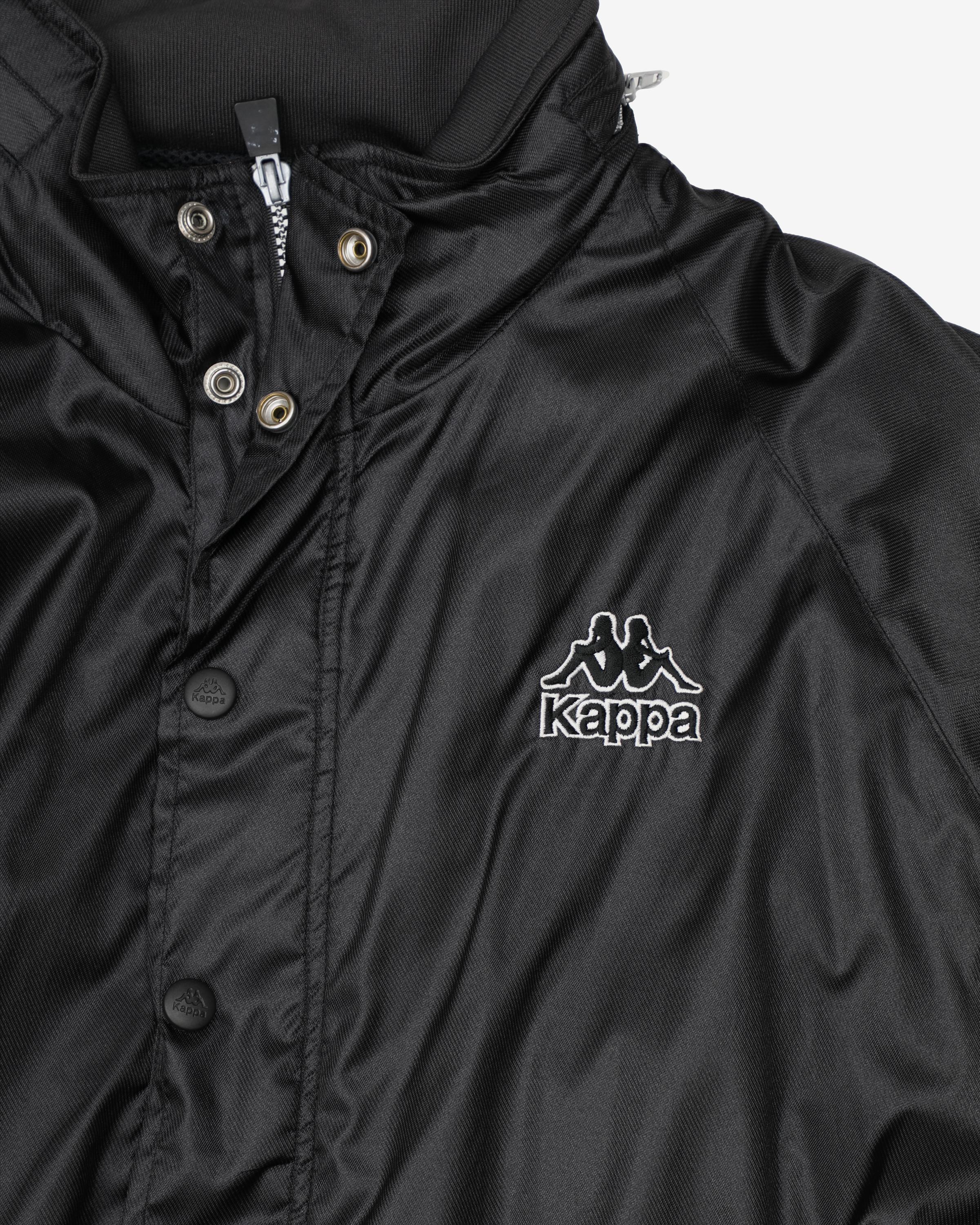 Vintage 90s Kappa Black Classic Logo Full Zip Jacket - L