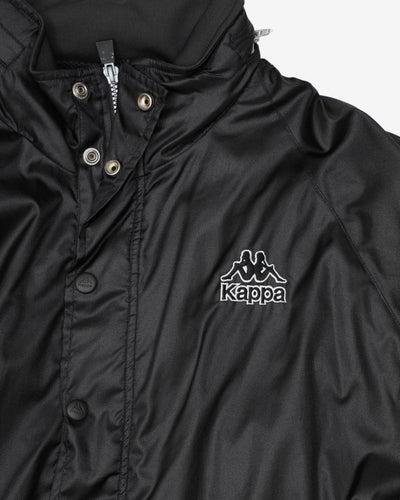 Vintage 90s Kappa Black Classic Logo Full Zip Jacket - L