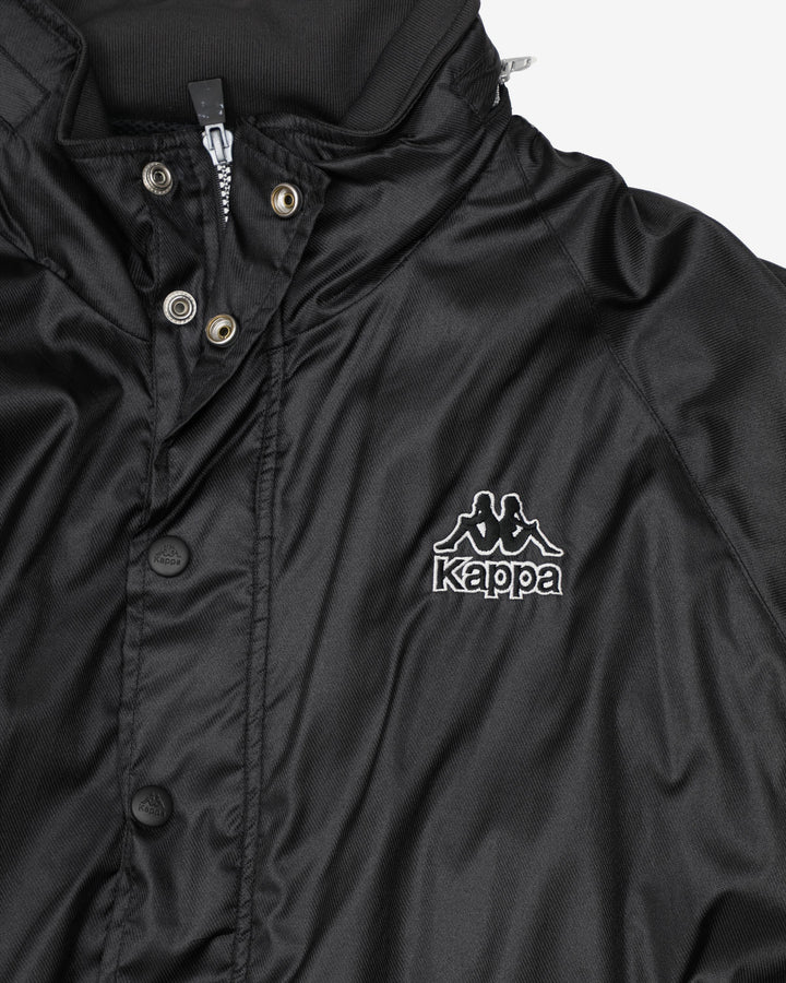Vintage 90s Kappa Black Classic Logo Full Zip Jacket - L