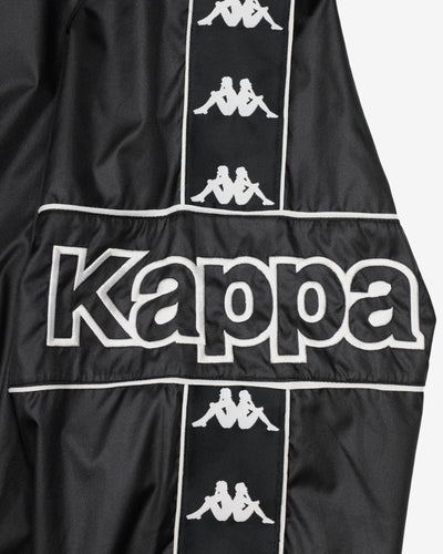 Vintage 90s Kappa Black Classic Logo Full Zip Jacket - L