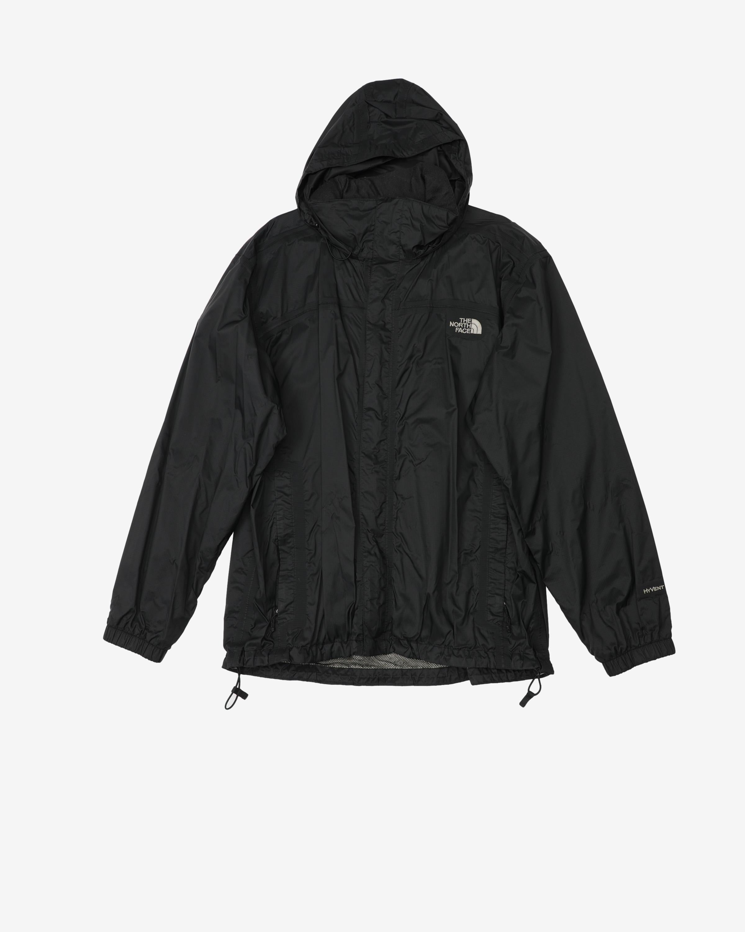 The North Face HyVent Black Rain Jacket - XL