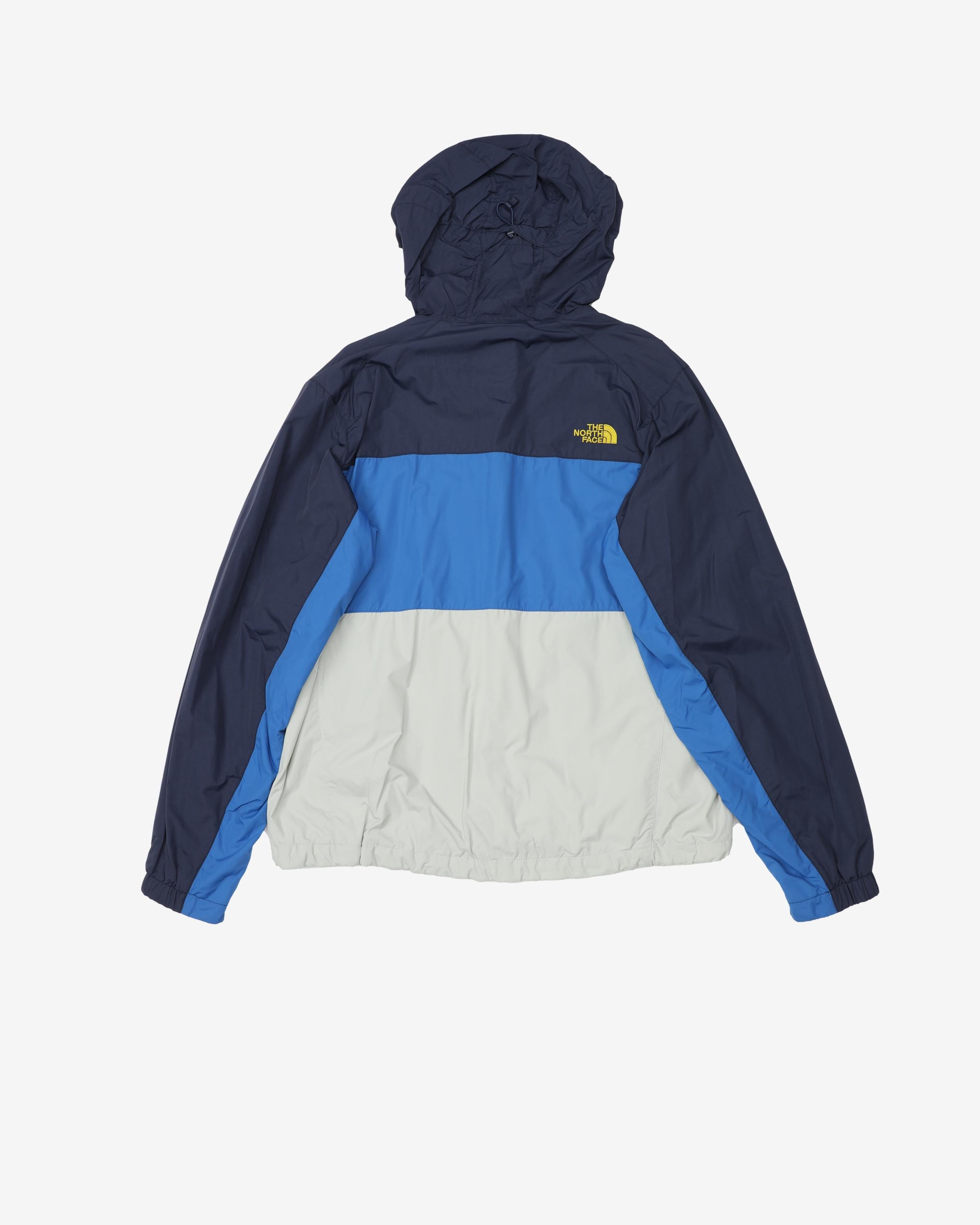 The North Face Navy / Blue / Grey Hooded Rain Jacket - L