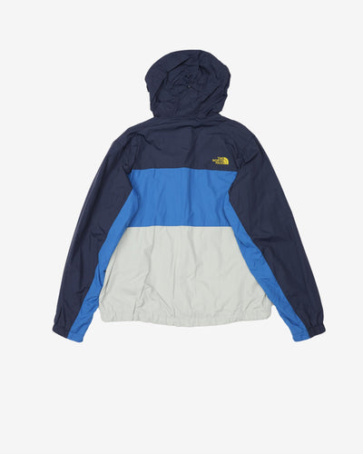 The North Face Navy / Blue / Grey Hooded Rain Jacket - L