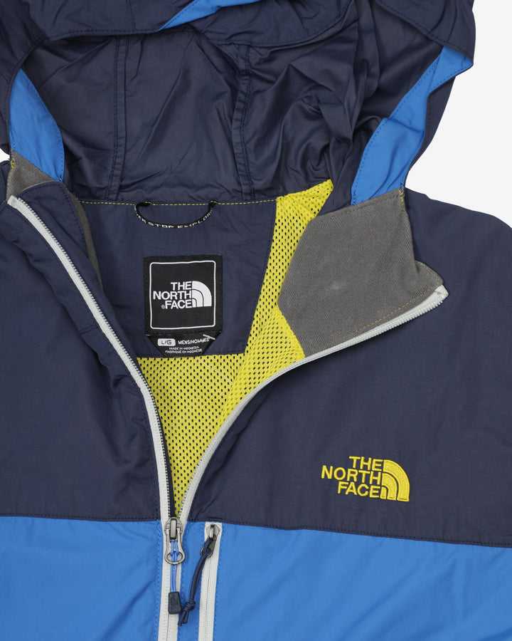 The North Face Navy / Blue / Grey Hooded Rain Jacket - L