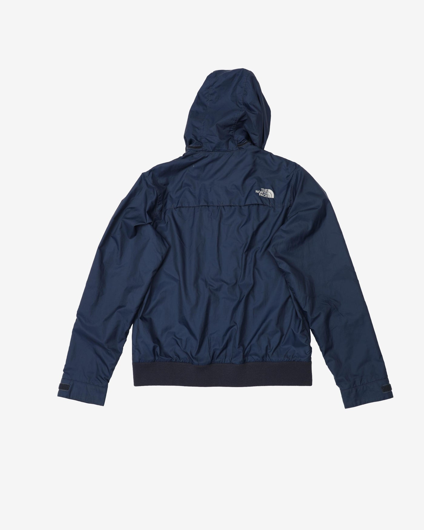 The North Face Navy / Green Hooded Rain Jacket - M