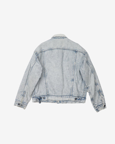 Vintage 80s Levi's Sherpa Lined Denim Jacket - XL