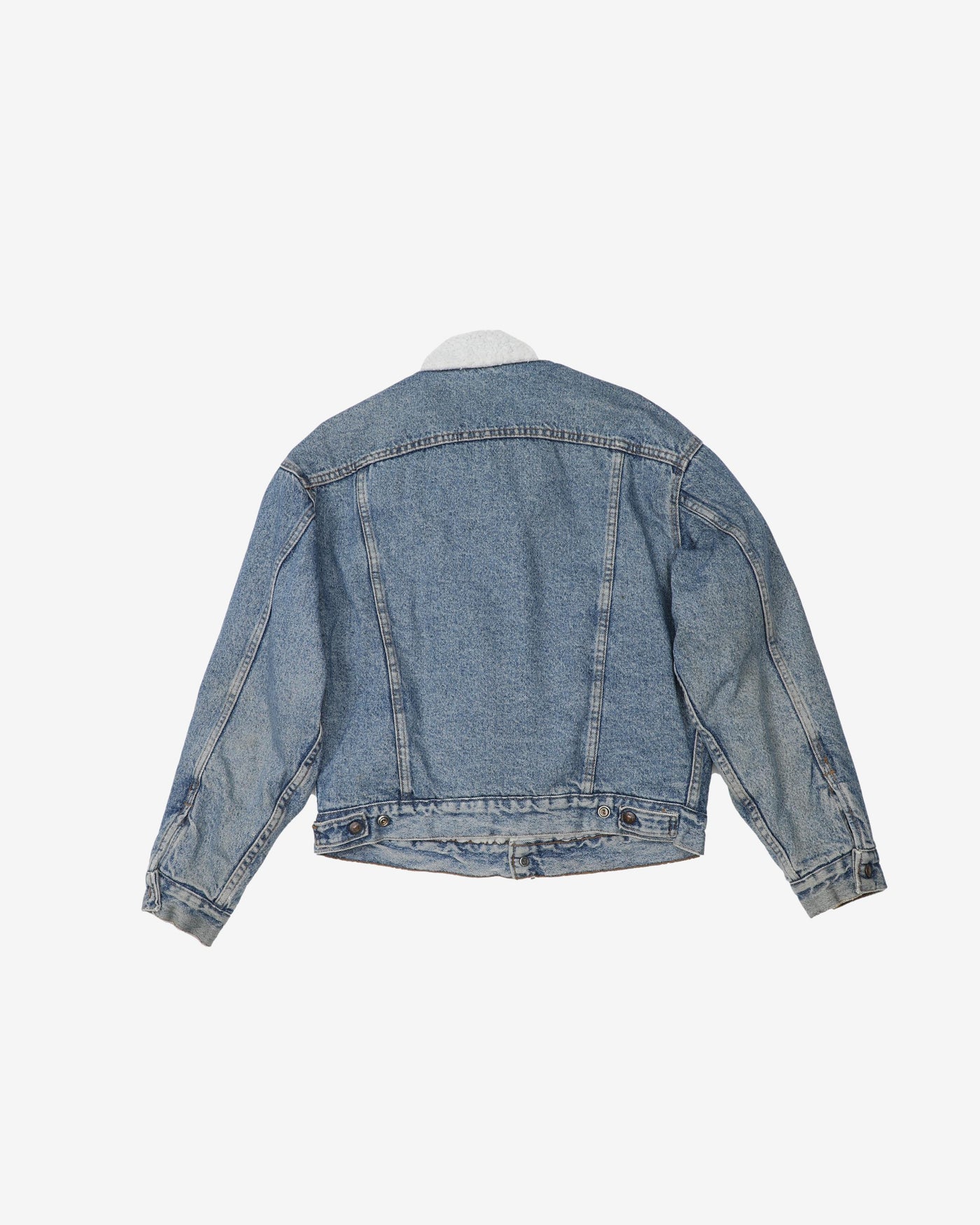 Vintage 80s Levi's Heavyweight Sherpa Lined Denim Jacket - S