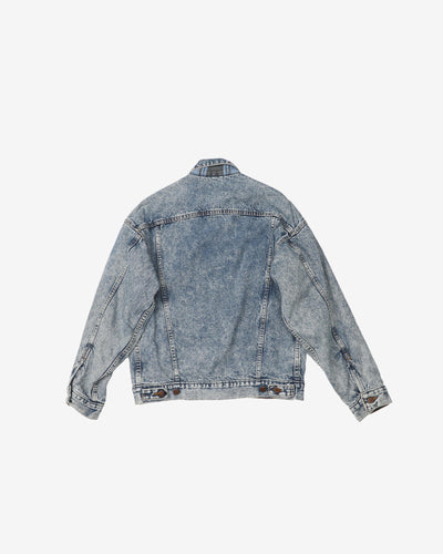 Vintage 80's Levi's Blue / Black Blanket Lined Denim Jacket - S