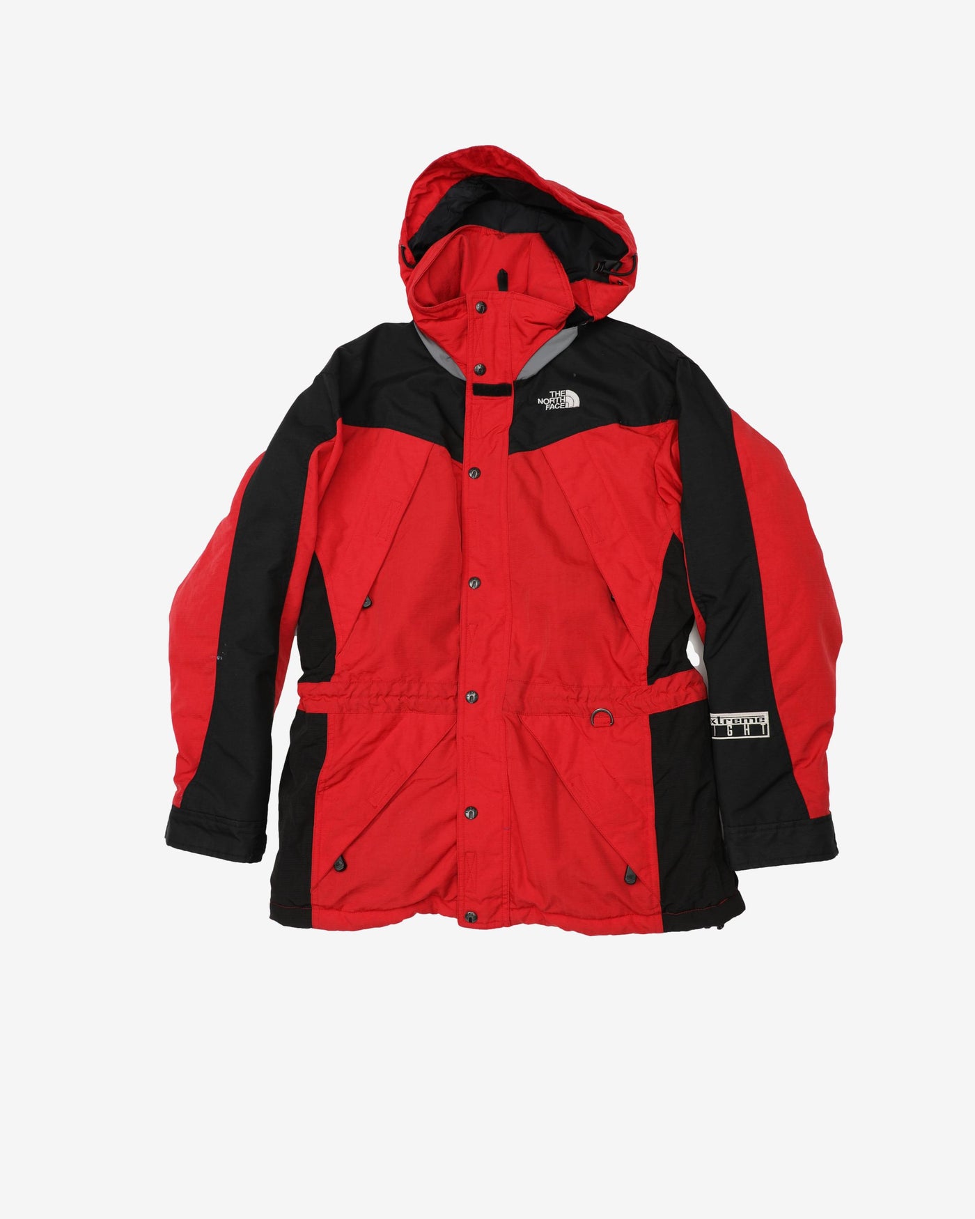 Vintage 90s The North Face Red / Black Hooded Rain Jacket - S