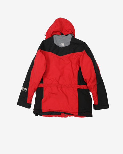 Vintage 90s The North Face Red / Black Hooded Rain Jacket - S