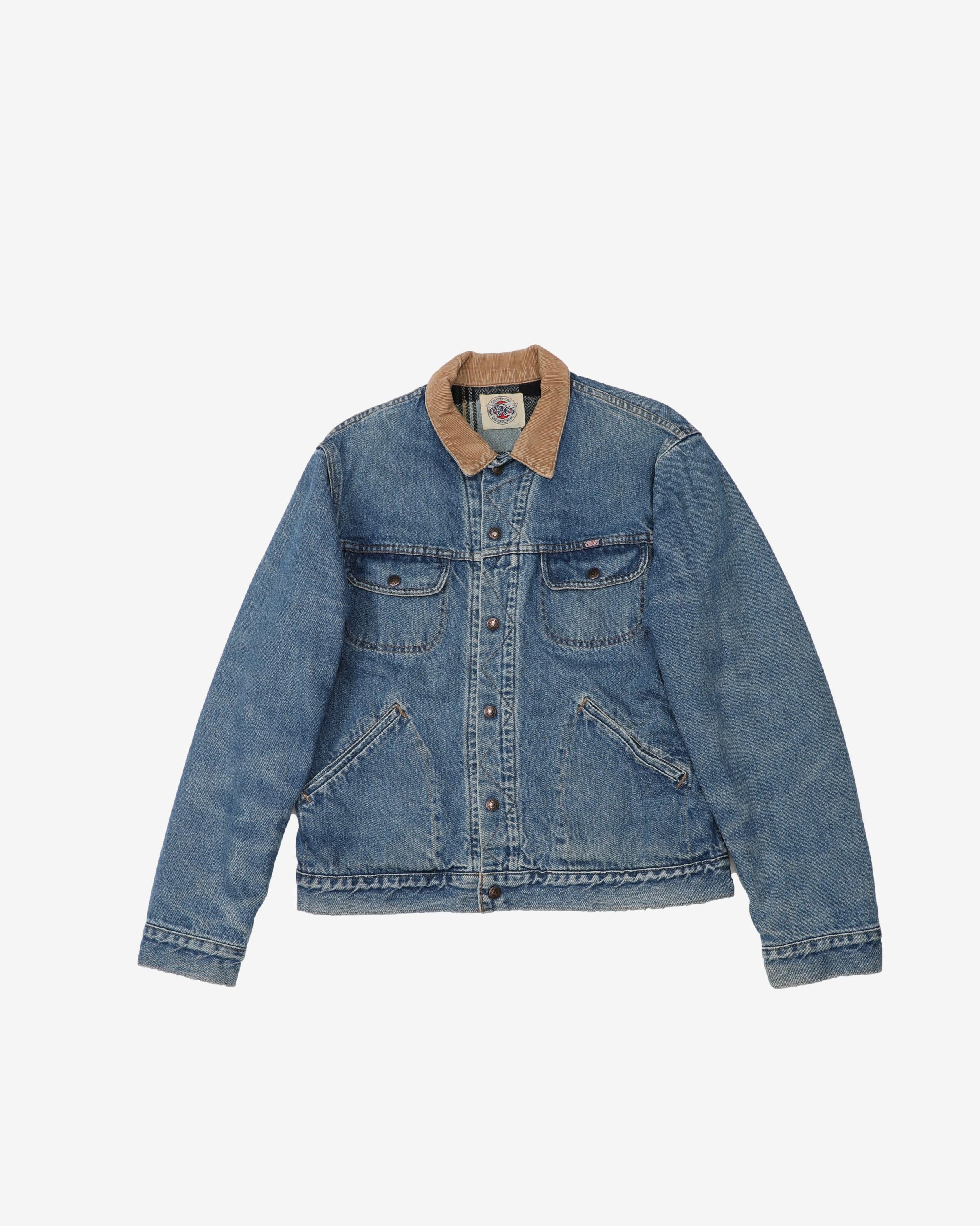 Vintage 90s GWG Blanket Lined Denim Jacket - M