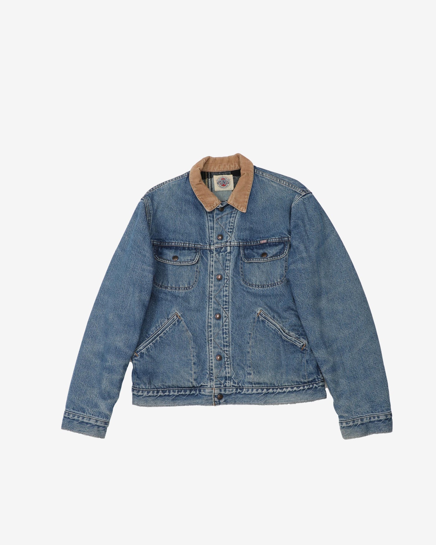 Vintage 90s GWG Blanket Lined Denim Jacket - M