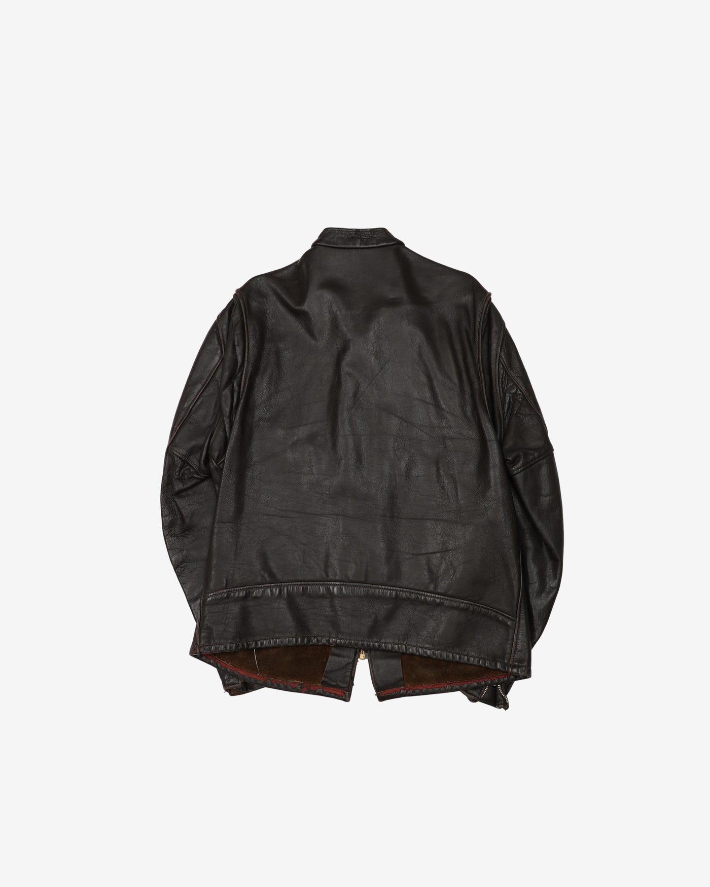 Vintage 50s/60s Dark Brown Leather Jacket - L