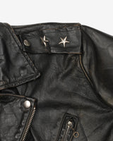 Vintage 60s Brent Sportsman Black Biker Style Leather Jacket - L