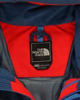 The North Face Hooded Blue Two-Tone / Red Insulated Windbreaker - XL