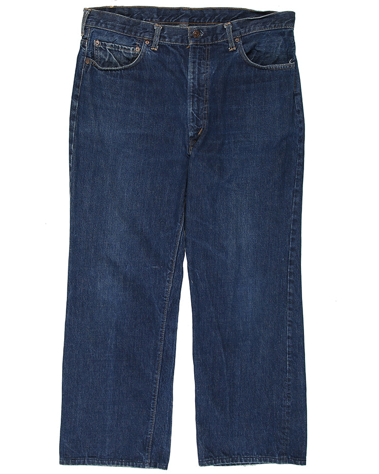 60s Levi's 517 'Big E' Indigo Wash Denim Jeans - W37