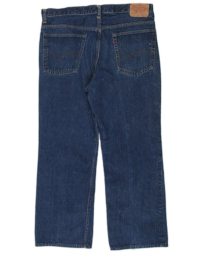 60s Levi's 517 'Big E' Indigo Wash Denim Jeans - W37