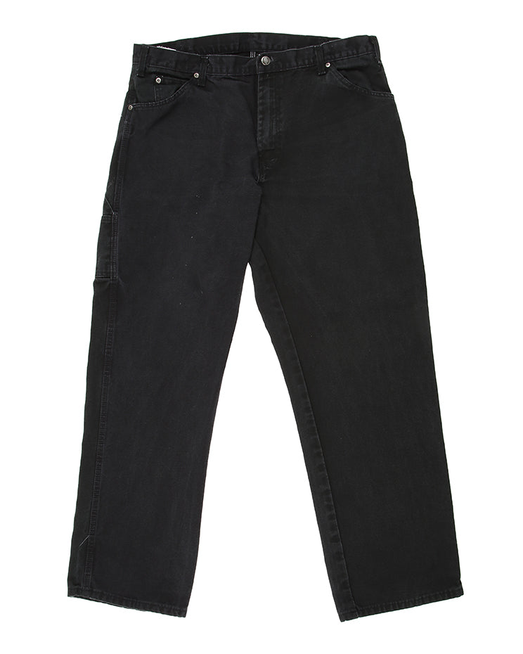 Dickies Black Canvas Workwear Trousers - W 36